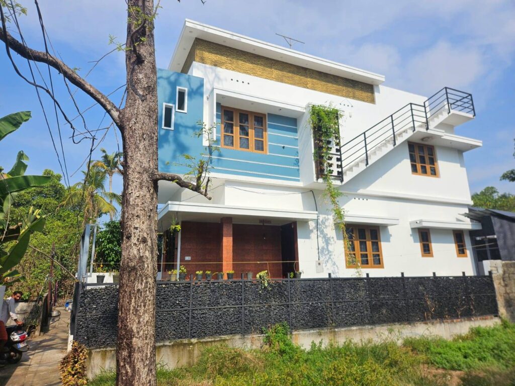 East-Facing 2BHK House in Kumbalanghy with Compound Wall