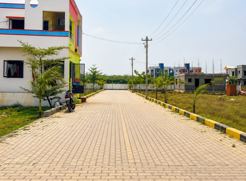 Sholavaram Residential Plot: 600 Sq-ft with Excellent Road & Bus Access