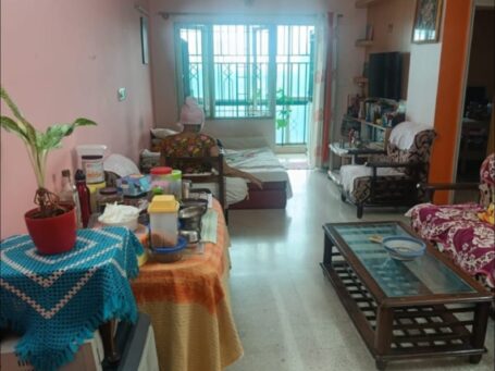 Adarsh Hill Apts: Top Floor 1BHK, Grid, Bengaluru | East-Facing & Private Terrace